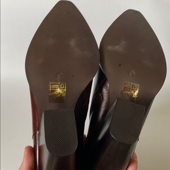 NEW Jeffrey Campbell Flynn Burgundy Boots Size 6 - Picture 12 of 15